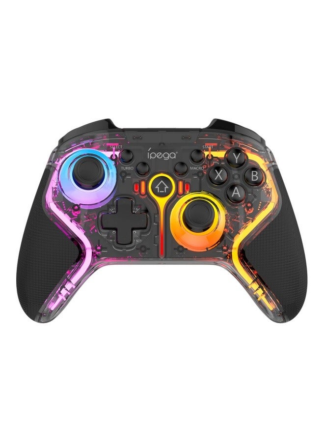 Colorful RGB wireless gamepad feels great in the hand programmable dual motor vibration and is equipped with a mobile phone holder - Image 2